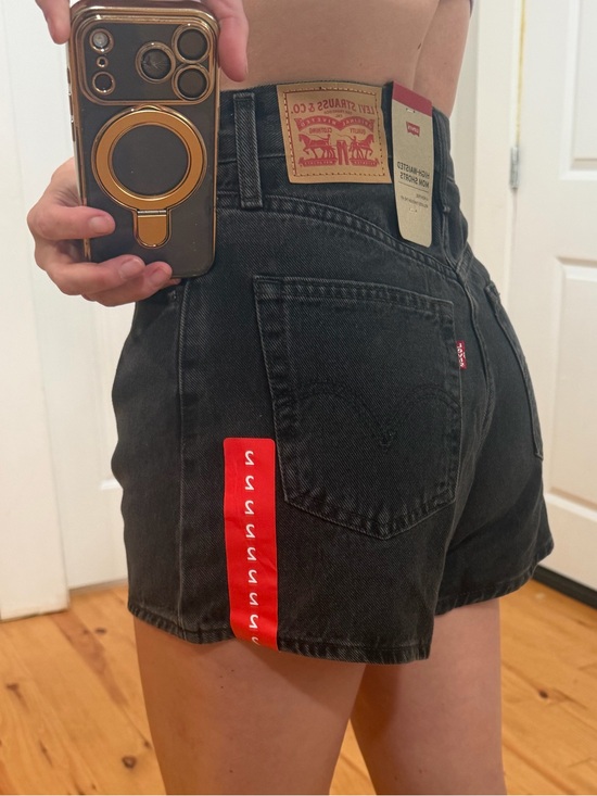 Levi's Pants - Levi's Black Denim High-Waist Shorts